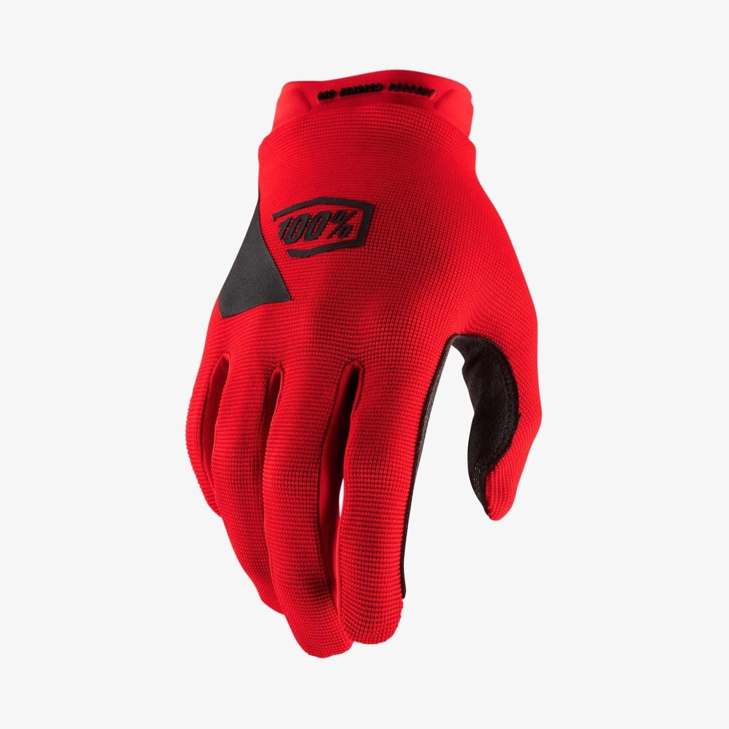 100% Ridecamp Youth Race Gloves - Rouge