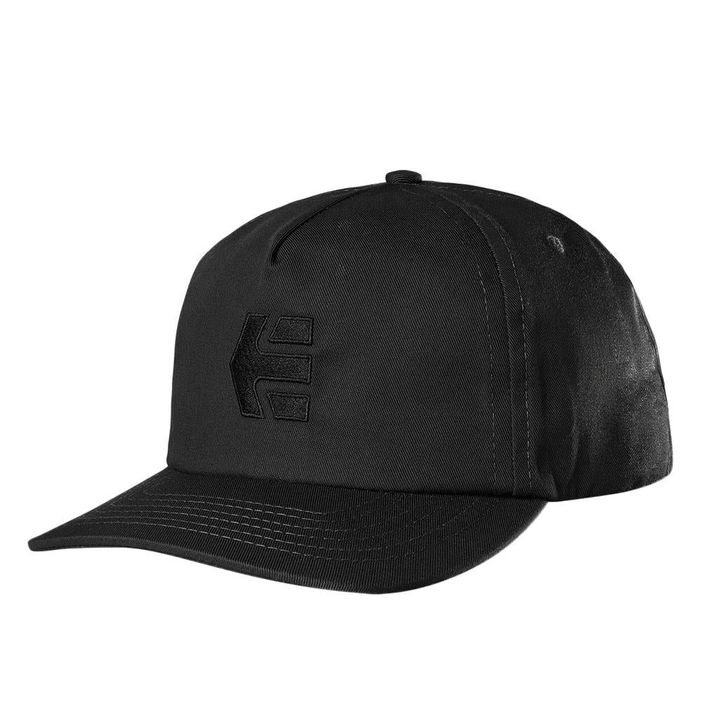 Etnies Icon Destruct Snapback Cap - Black/Black