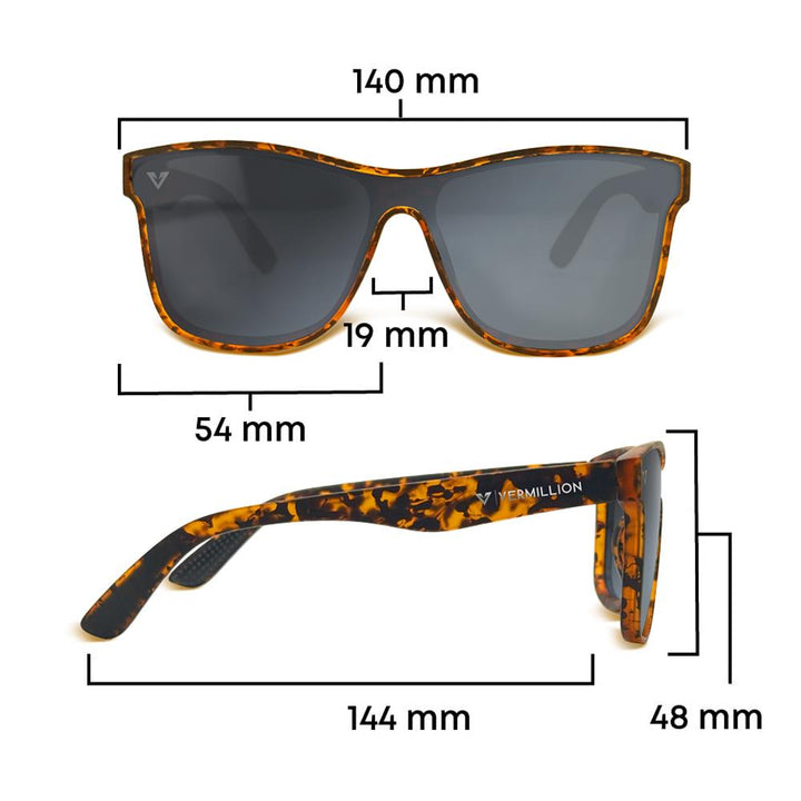 Vermillion Mystic Sunglasses - George Ntavoutian Signature - Tortoise/Grey