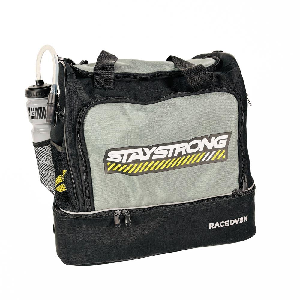 Stay Strong Chevron Kit/Helmet Bag - Black and Grey