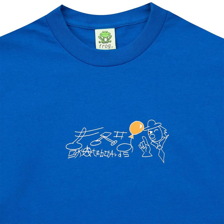 Frog Clown Long Sleeve T-Shirt - Blue