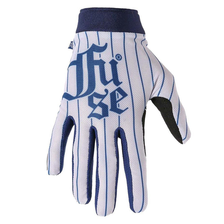 Guantes BMX Fuse Omega Ballpark - Blanco y Azul