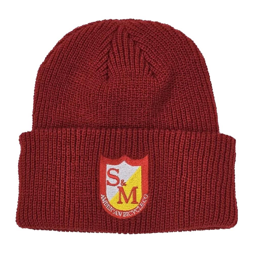S&M Ripped Cuffed Beanie - Red