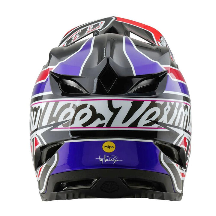 Troy Lee D4 Polyacrylate MIPS Race Helmet - Linear Black