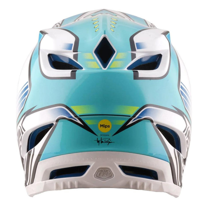 Troy Lee D4 Composite Race Helmet - Crest Real Teal