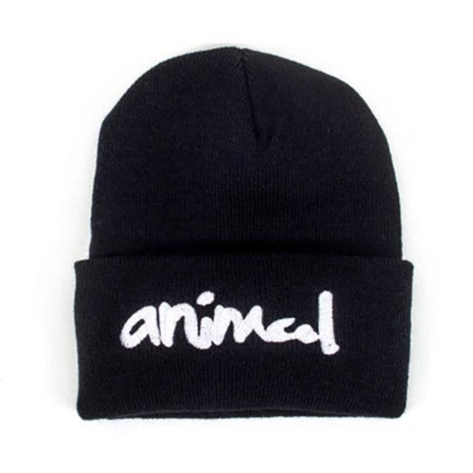 Animal Script Beanie - Black