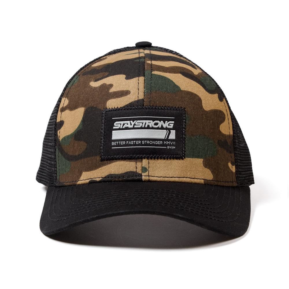 Stay Strong Camo Patch Mesh Cap - Camo