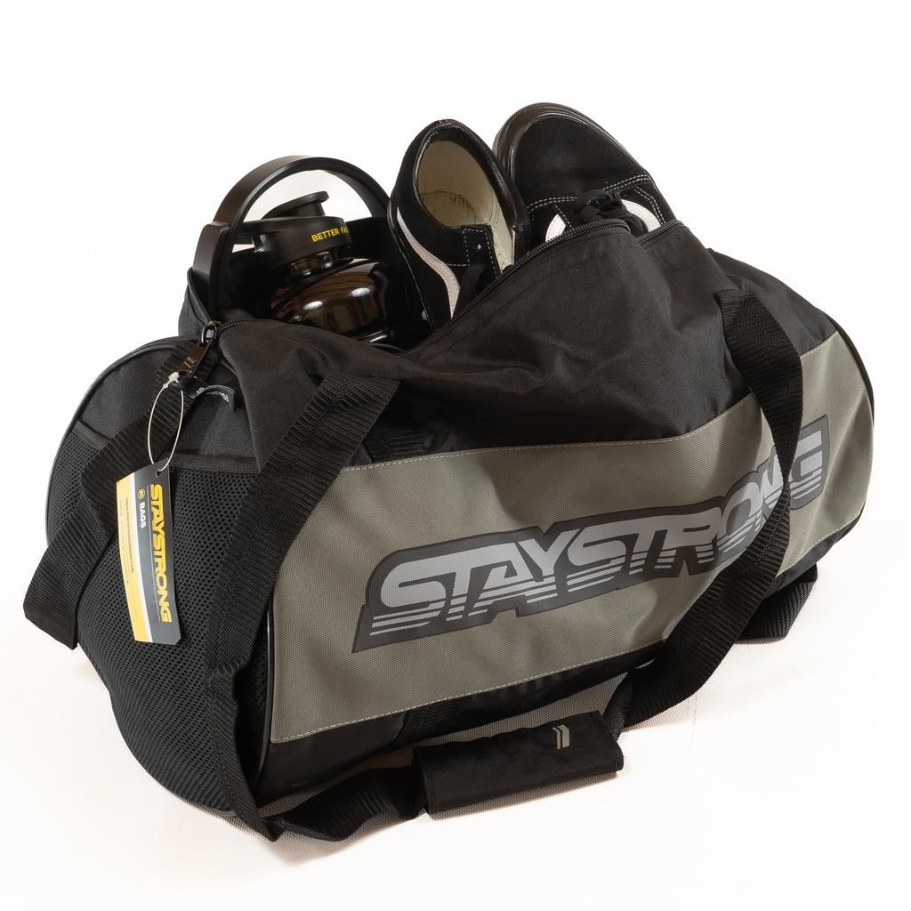 Stay Strong Word Duffle Bolsa - Black