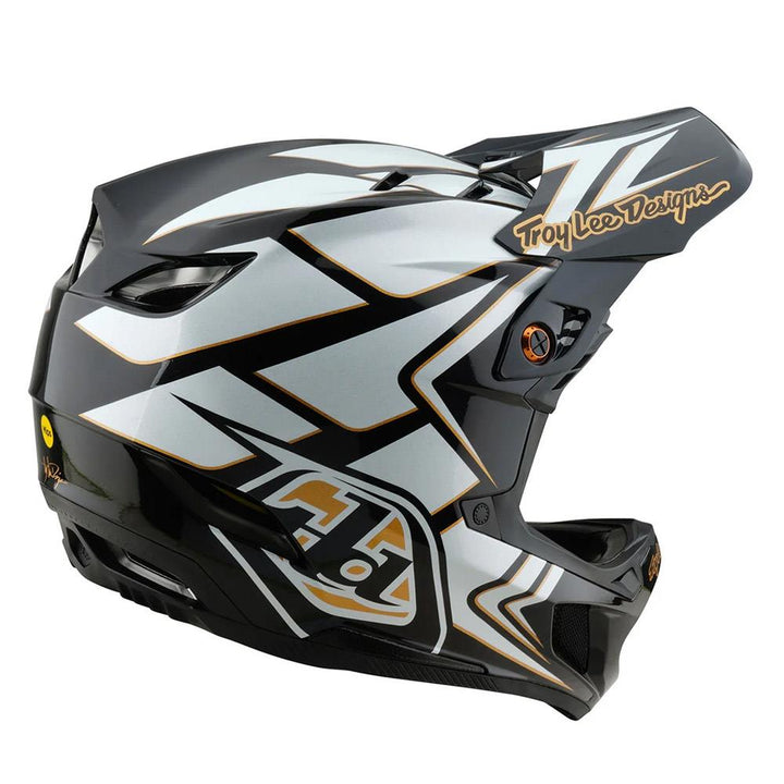 Troy Lee D4 Composite MIPS Race Helmet - Ghostwing White