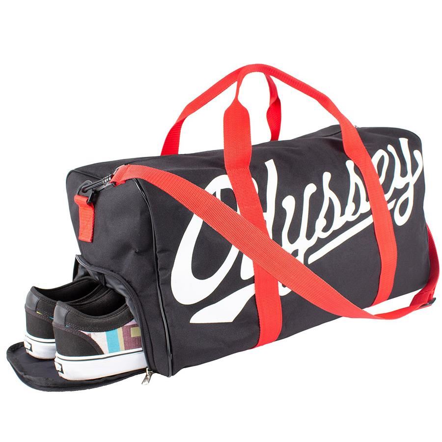 Odyssey Slugger Duffle Bag - Black with Red Straps