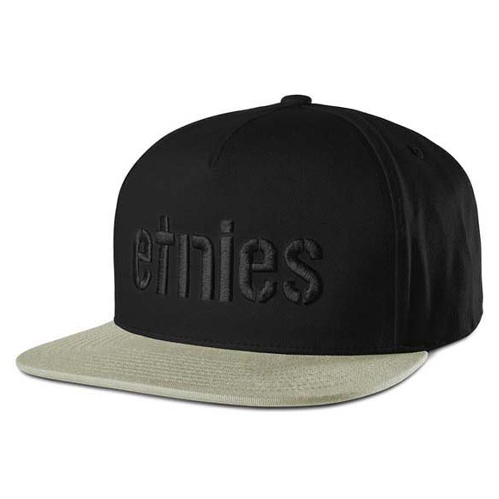 Etnies Corp Snapback Cap - Black/Black/Gum