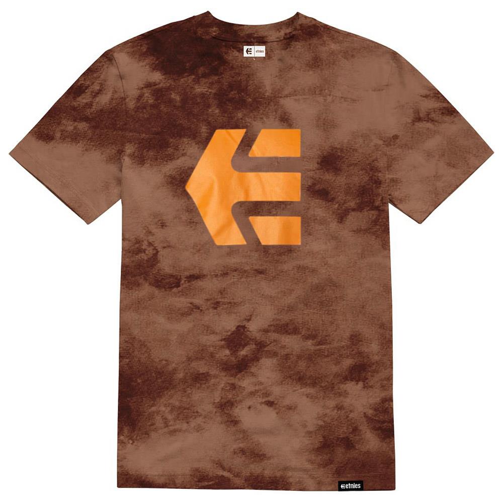 Etnies T-shirt Icon Wash - Noir/Orange