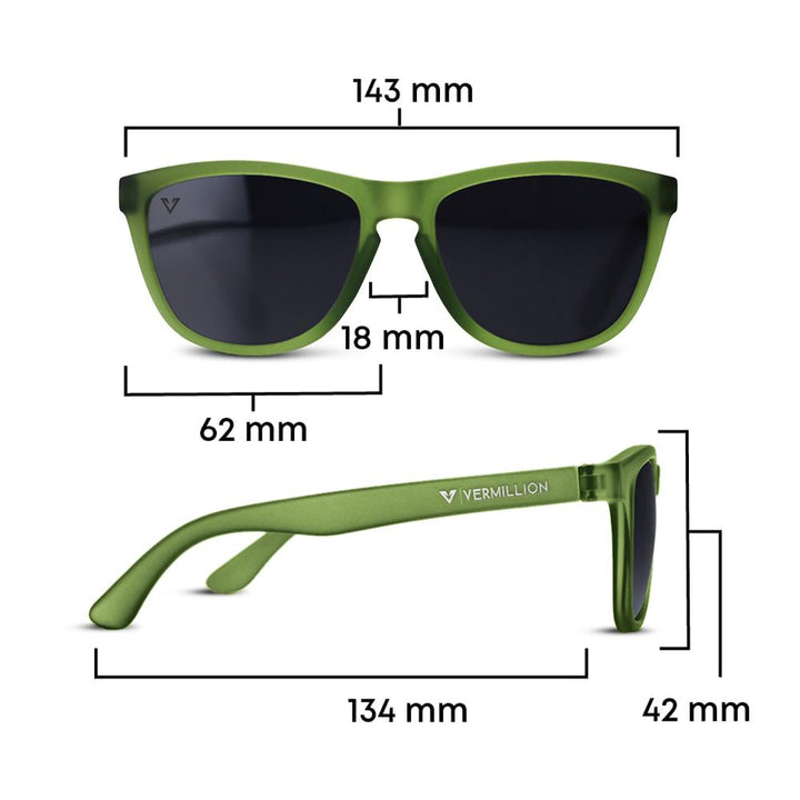 Vermillion Endy Sunglasses - Dan Foley Signature - Green/Black