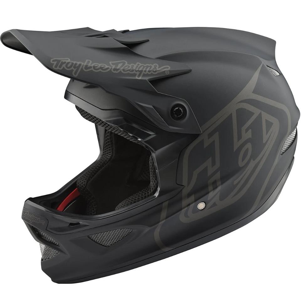 Troy Lee D3 Fiberlite Race Helmet - Mono Black