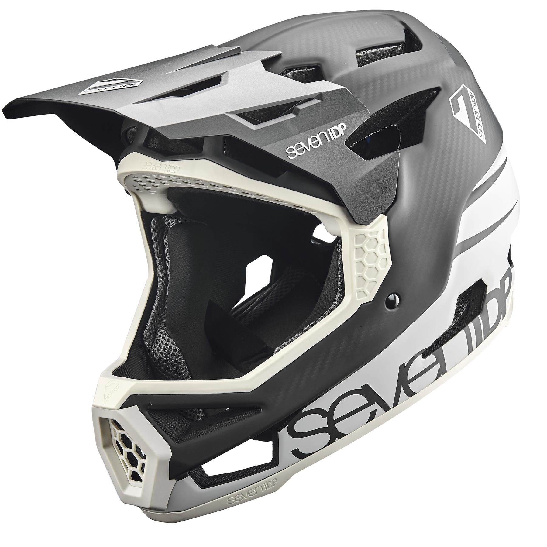 Seven iDP Project 23 Carbon Race Casque - Cool Grey /Raw Carbon