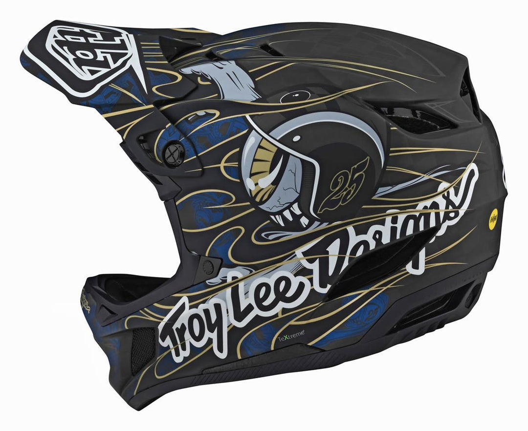 Troy Lee D4 Carbon Race Helmet - Limited Edition Blue Eyeball