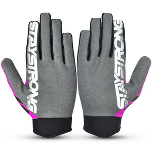 Stay Strong Chev Stripe Guantes - Pink