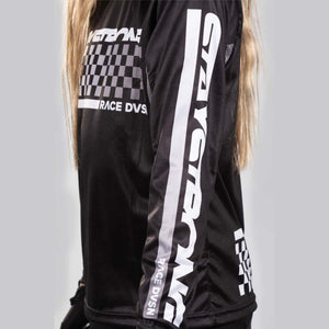 Stay Strong Youth Checker Race Jersey - Black