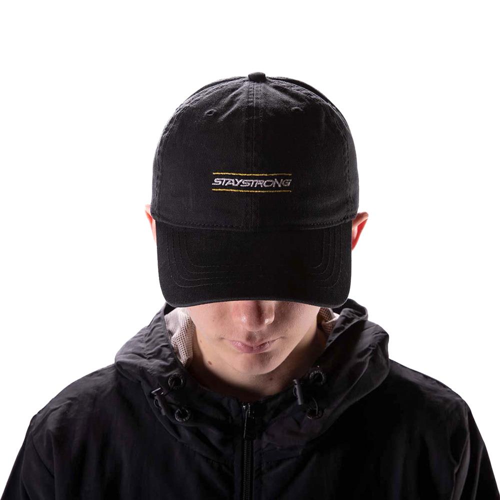 Stay Strong Inside Dad Cap - Black
