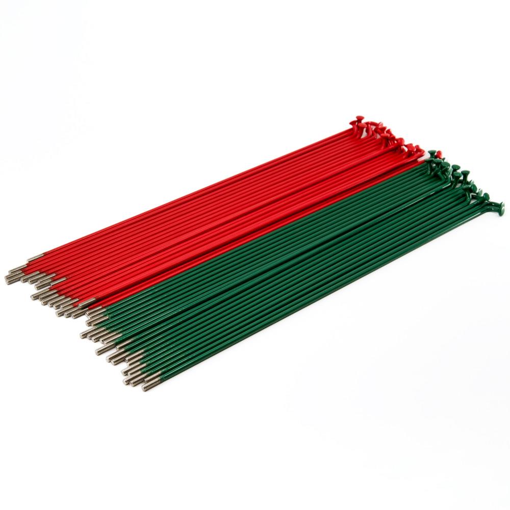 Rayons Source en acier inoxydable (paquet de 40) - rouge/vert