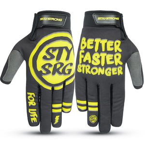 Stay Strong Rough BFS Guantes - Black/Yellow