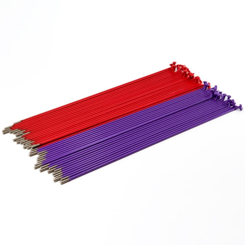 Rayons Source en acier inoxydable (paquet de 40) - rouge/violet