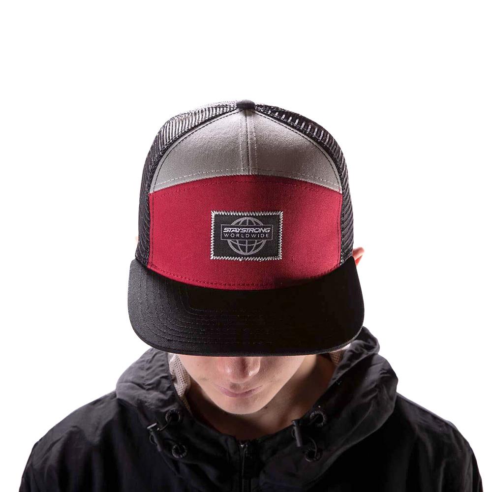 Stay Strong World Wide Snapback - Black/Maroon