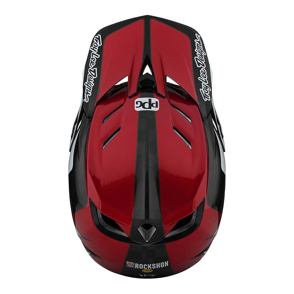 Troy Lee D4 Carbon Race Casque - Corsa Sram Red