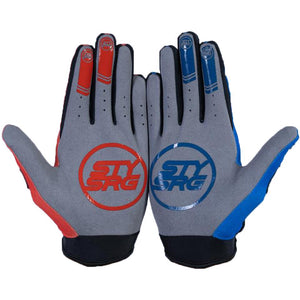 Stay Strong Opposite Gloves - Red/Blue