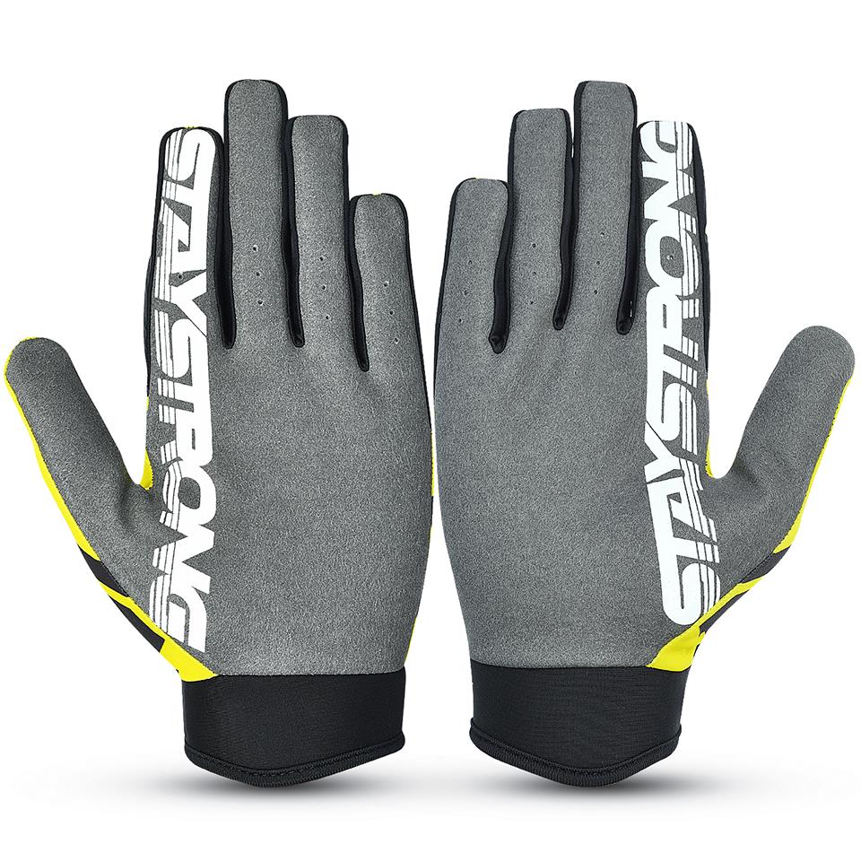 Stay Strong Chev Stripe Gants - Yellow