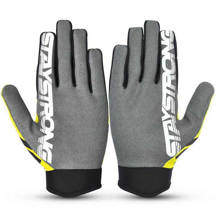 Stay Strong Chev Stripe Gants - Yellow