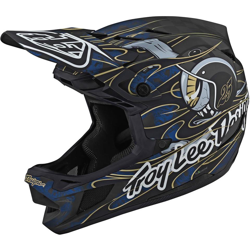 Troy Lee D4 Carbon Race Helmet - Limited Edition Blue Eyeball
