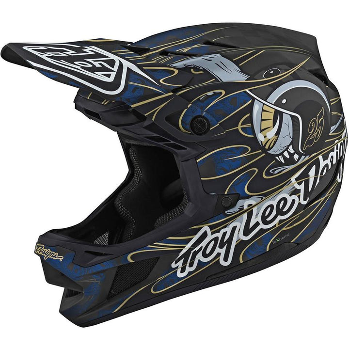 Troy Lee D4 Carbon Race Helmet - Limited Edition Blue Eyeball