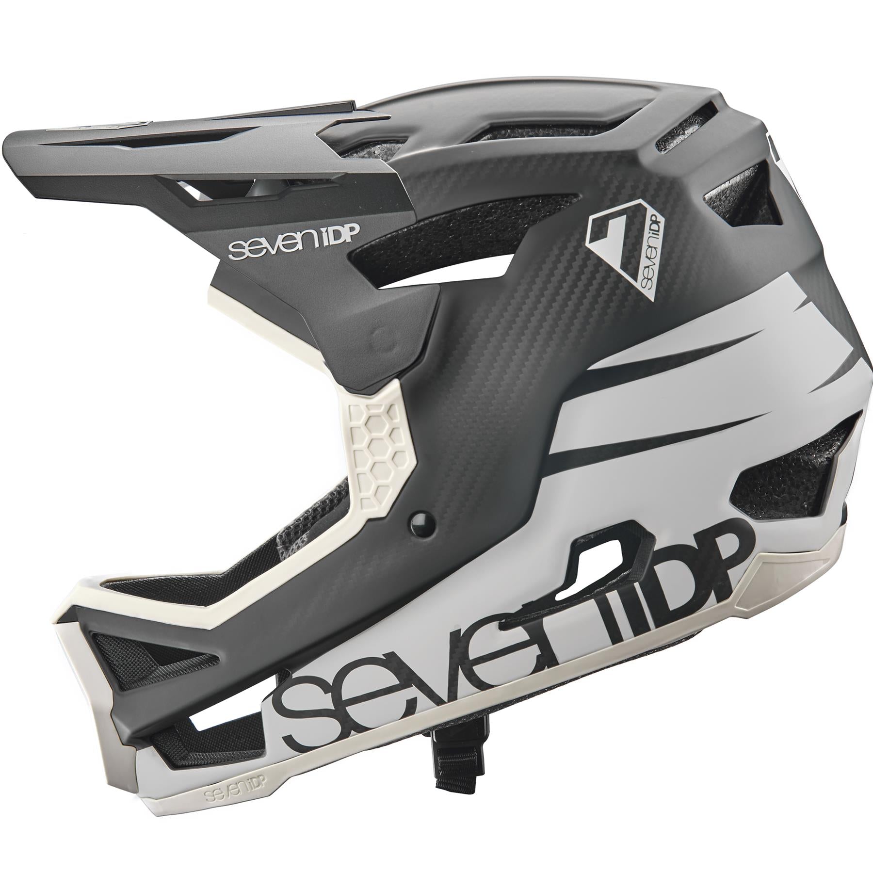 Seven iDP Project 23 Carbon Race Casque - Cool Grey /Raw Carbon