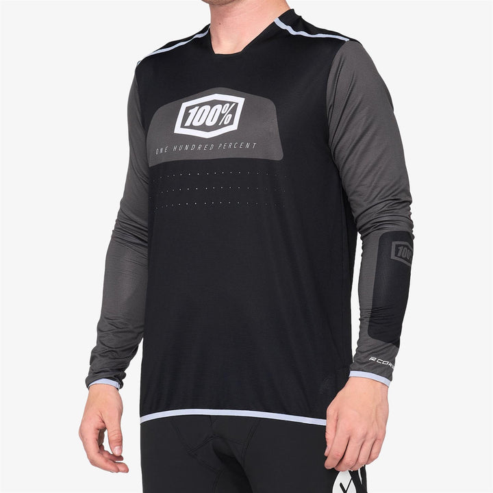 100% R-Core X Race Trikot - Schwarz