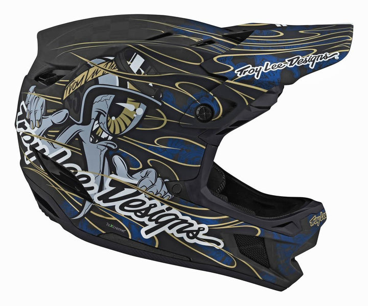 Troy Lee D4 Carbon Race Helmet - Limited Edition Blue Eyeball
