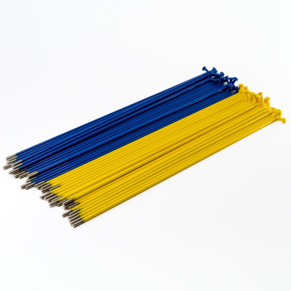 Source Stainless Spokes (40 Pack) - Blue/Yellow