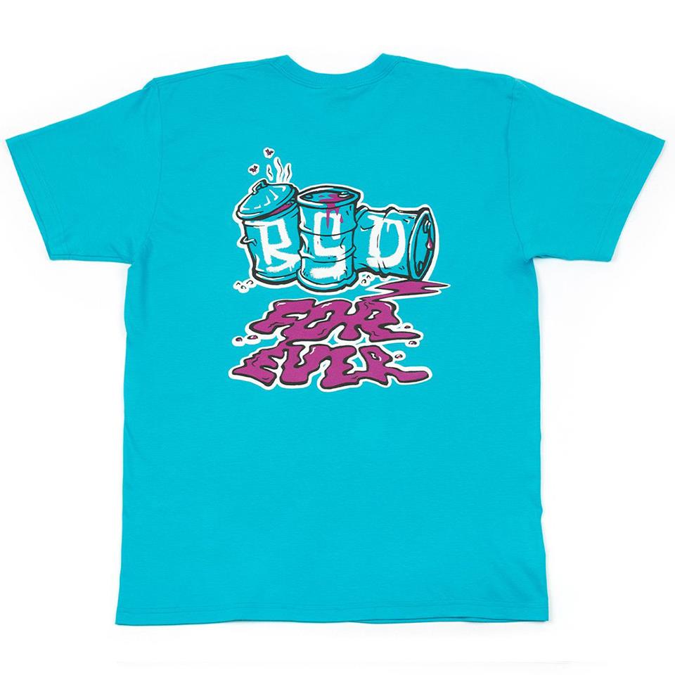 BSD Spillage T-Shirt - Aqua