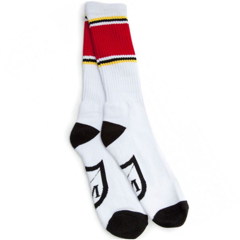 S&M Retrograde Socken Weiß/Rot