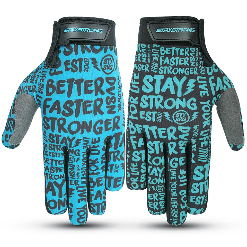 Stay Strong Sketch Guanti - Black/Teal