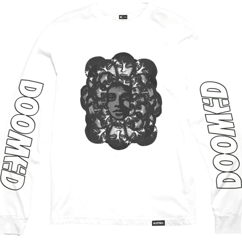 Etnies Doomed Long Sleeve Maglietta - White