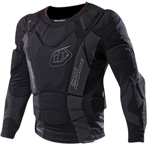 Troy Lee Designs Youth 7855 Upper Protection Langärmeliges Race Shirt - schwarz