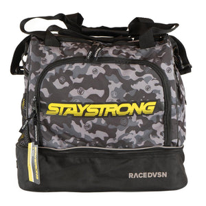 Stay Strong Race DVSN Helmet/Kit Bag - Black/Grey Camo