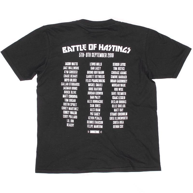 Source Camiseta de la batalla de Hastings 2019 para jóvenes - Negra