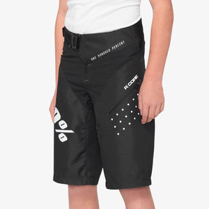 100% R-Core Race Youth Shorts - Black