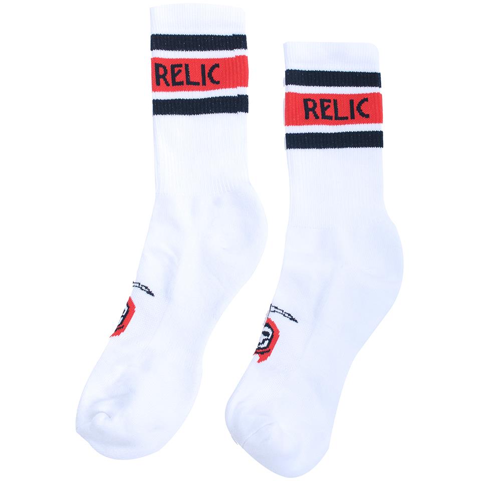 Relic Reaper Socke - Weiß/Schwarz/Rot