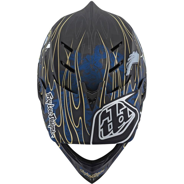 Troy Lee D4 Carbon Race Helmet - Limited Edition Blue Eyeball