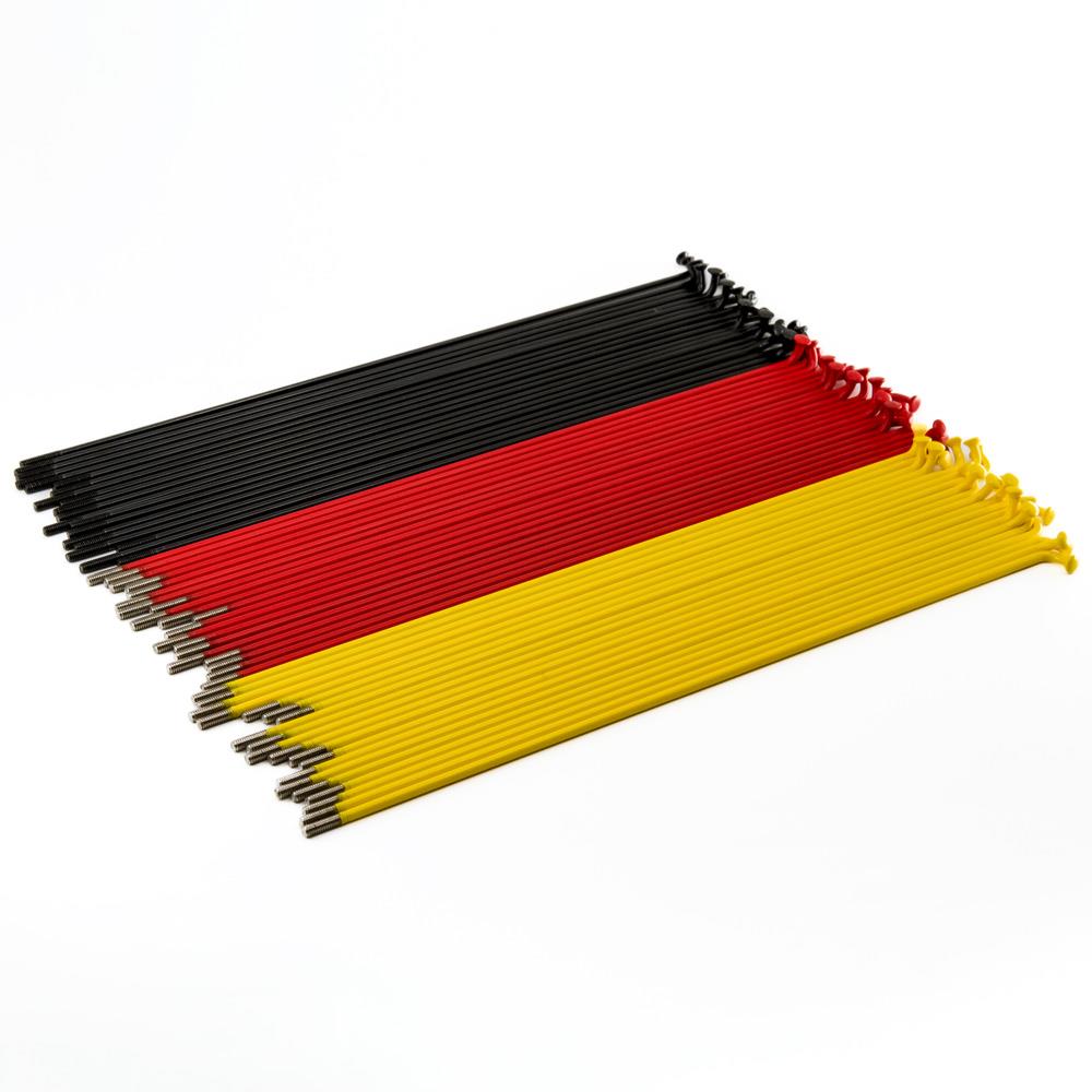 Rayons Source en acier inoxydable (paquet de 60) - noir/rouge/jaune