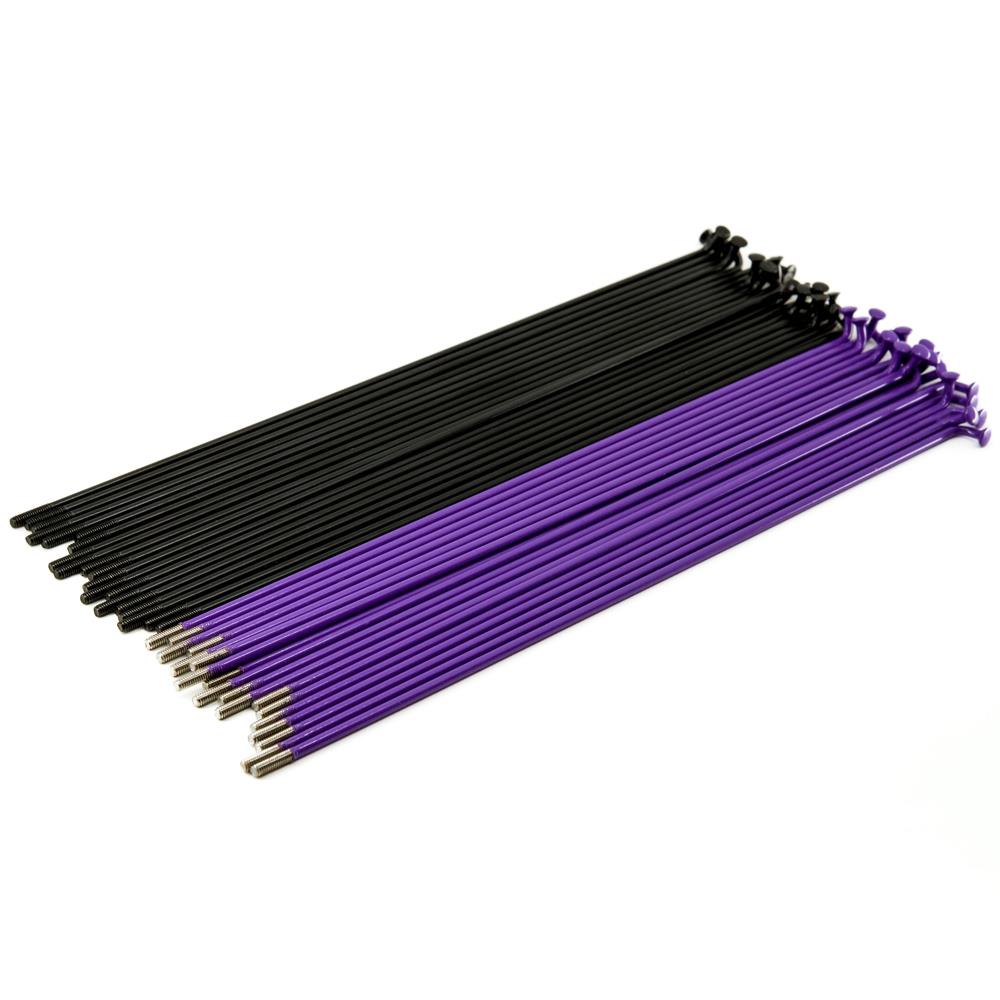 Raggi Source Stainless (40 confezioni) - Nero/viola