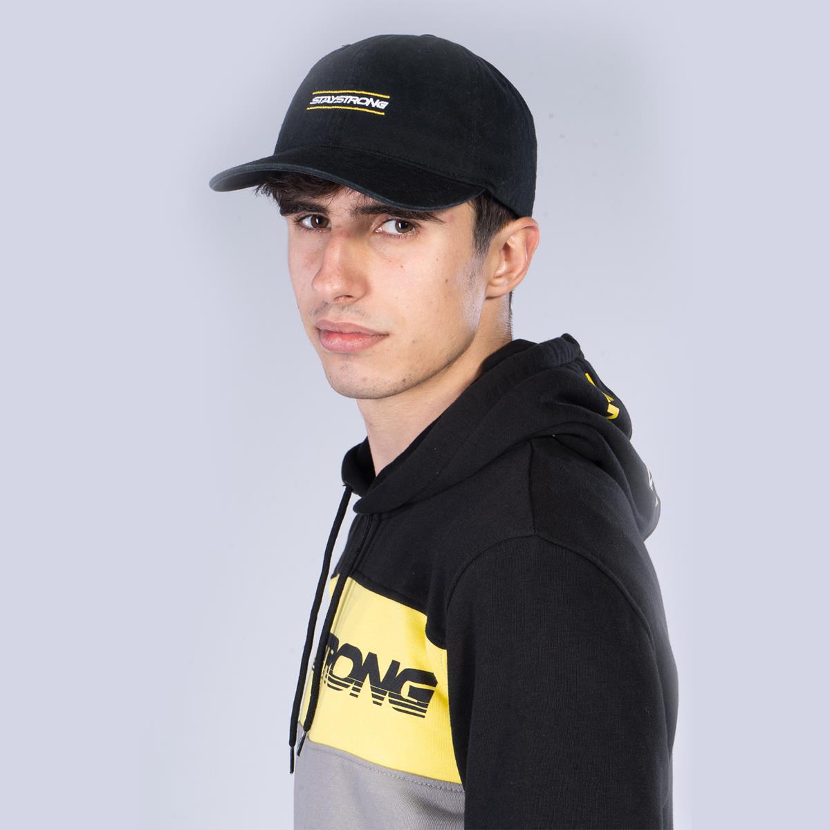 Stay Strong Inside Dad Cap - Black